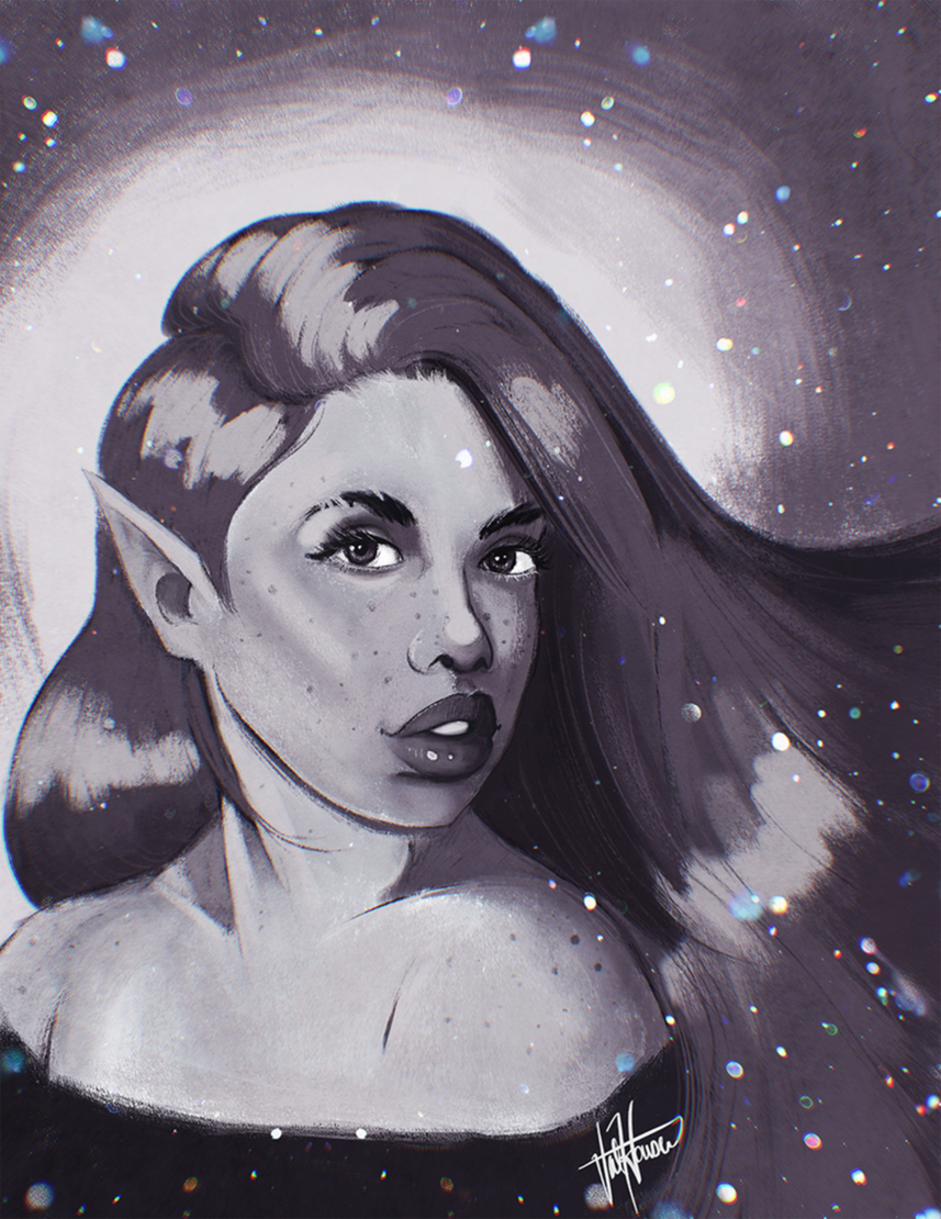 Elf - Grayscale