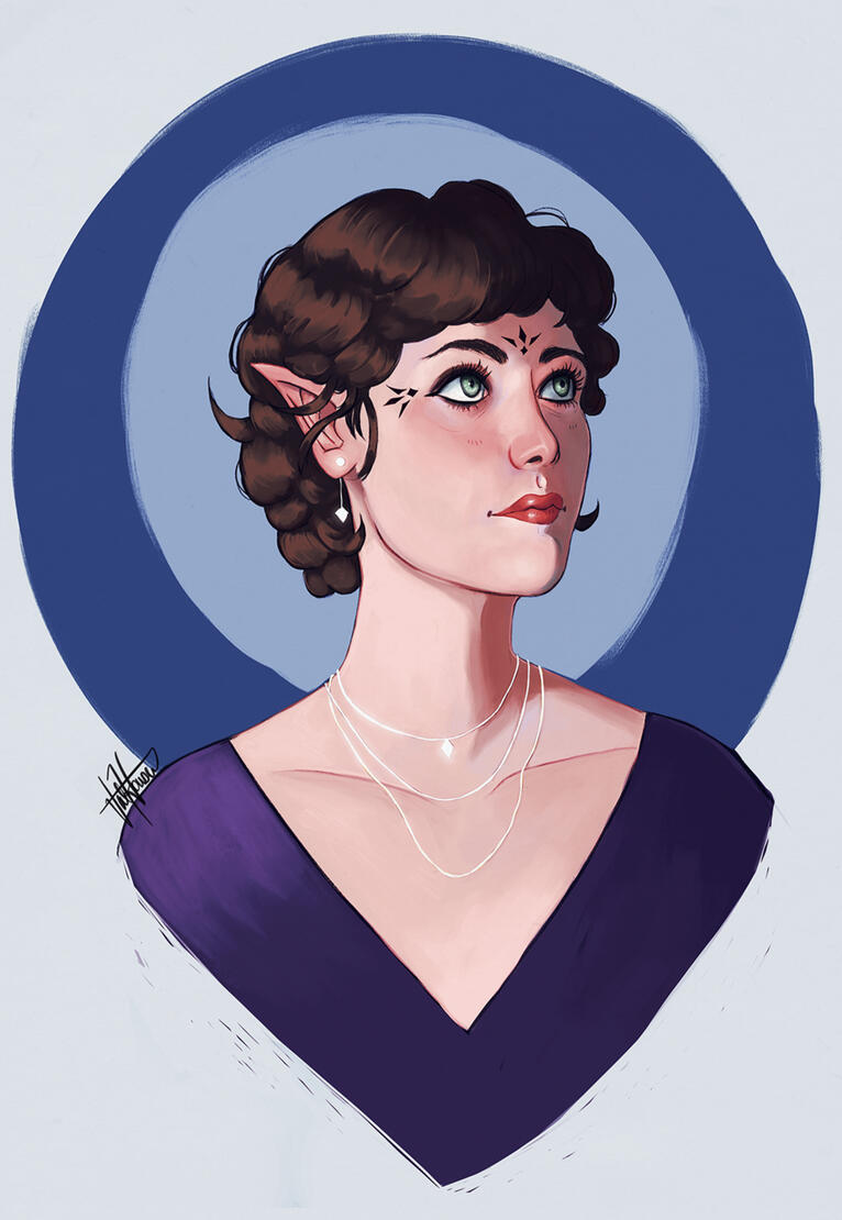 Simple Elf Portrait