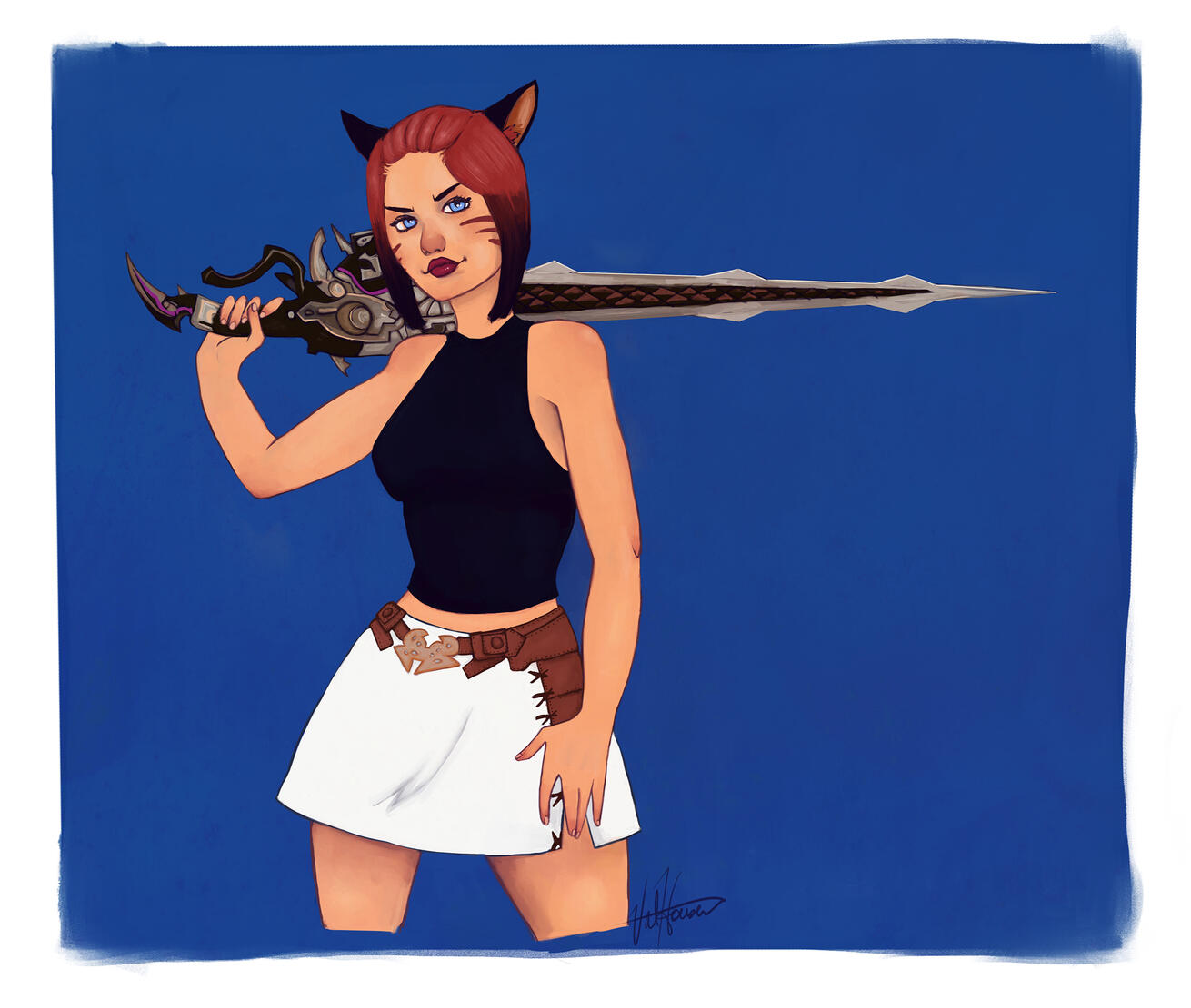 FFXIV - Miqote Gunblade